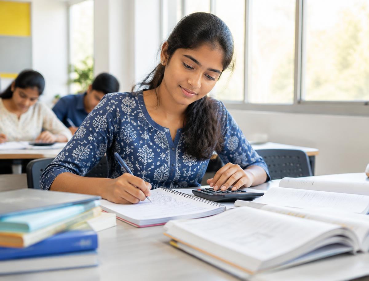 Student preparing for advanced mathematics