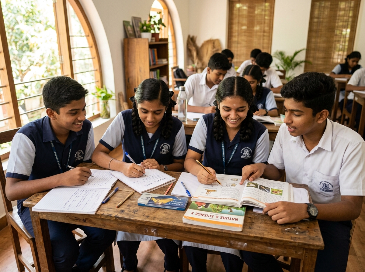 Students learning together